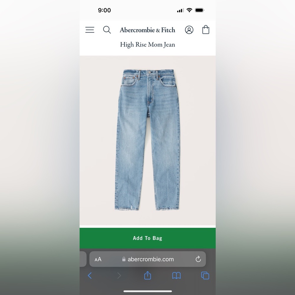 Abercrombie & Fitch “The Mom” High Rise Jeans